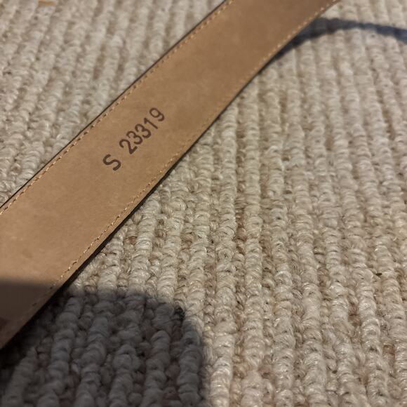 VTG Brighton Women's Belt Brass Buckle Leather Small - Picture 6 of 9